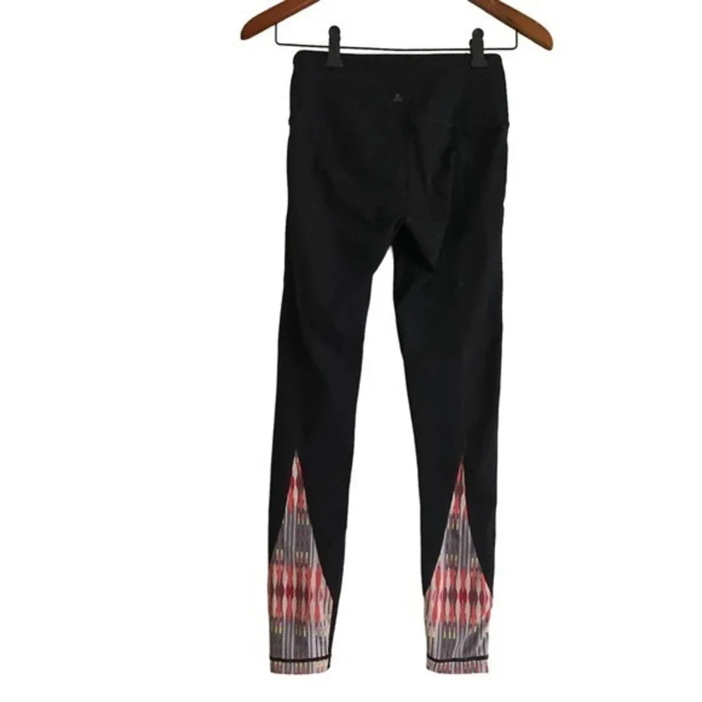 PrAna Costas Yoga Leggings-Size XS Women-Color Black/Multi-EUC‎